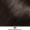 Hair Topper HD Synthetic Addition 7"x5.5" Base 7" by Look of Love - 4 Medium/Dark Brown