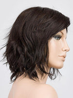 Anima | Mini Lace Front Mono Crown Heat-Friendly Synthetic Wig by Ellen Wille | Edgy Beach Waves, Blunt Fringe, Petite Average Fit - Buy Wigs USA