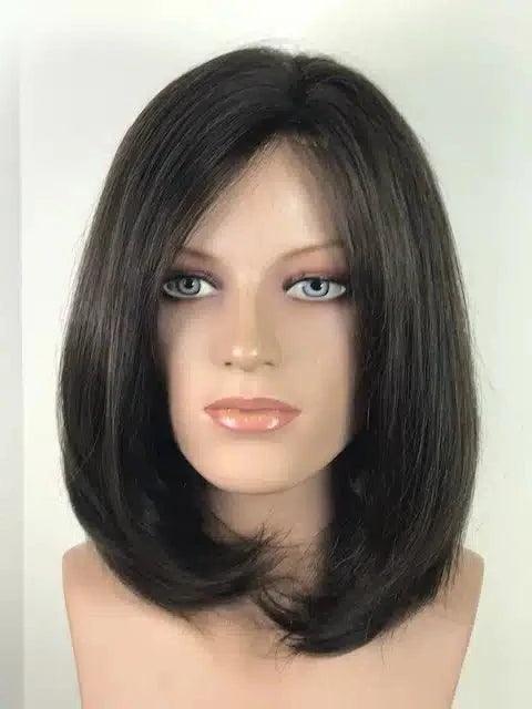 Human Hair Wig 12″ Long Mono Top Hand tied Lace Front - Buy Wigs USA