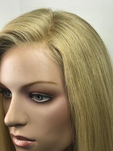 Style 249-H-IL / Human hair topper 8" x 6" base 14" long Extension - Buy Wigs USA