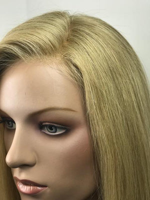 Style 249-H-IL / Human hair topper 8" x 6" base 14" long Extension - Buy Wigs USA