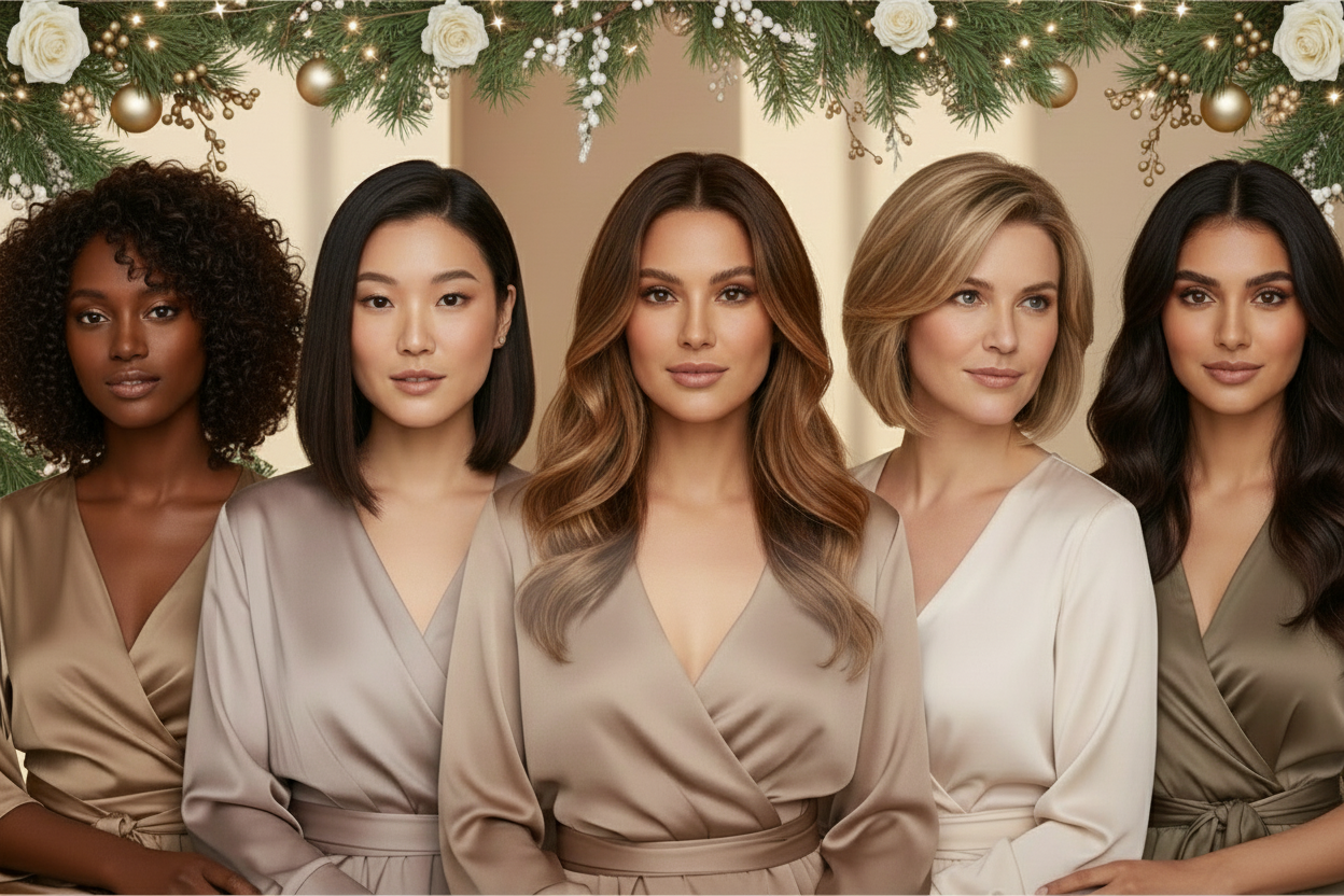 Image Maker Wigs Holiday Sale  Group of Beautiful Women Ready for teh Holiday Season 