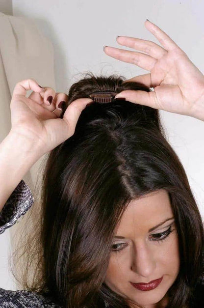 MINI FALL HAIR FILLER HD 16″ LENGTH / 2 1/2″ BASE / NTN-16 - Image Maker Wigs Online