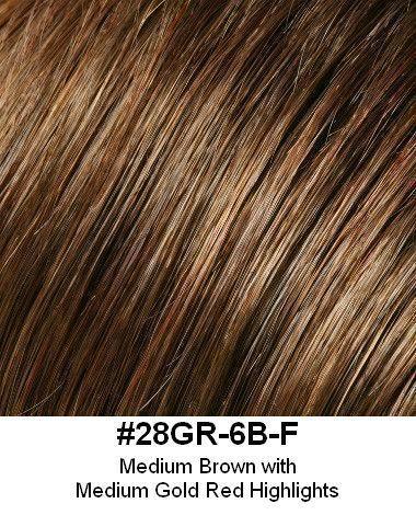 Long Human Hair Topper 6"x5" base 12" length by Look of Love - Buy Wigs USA