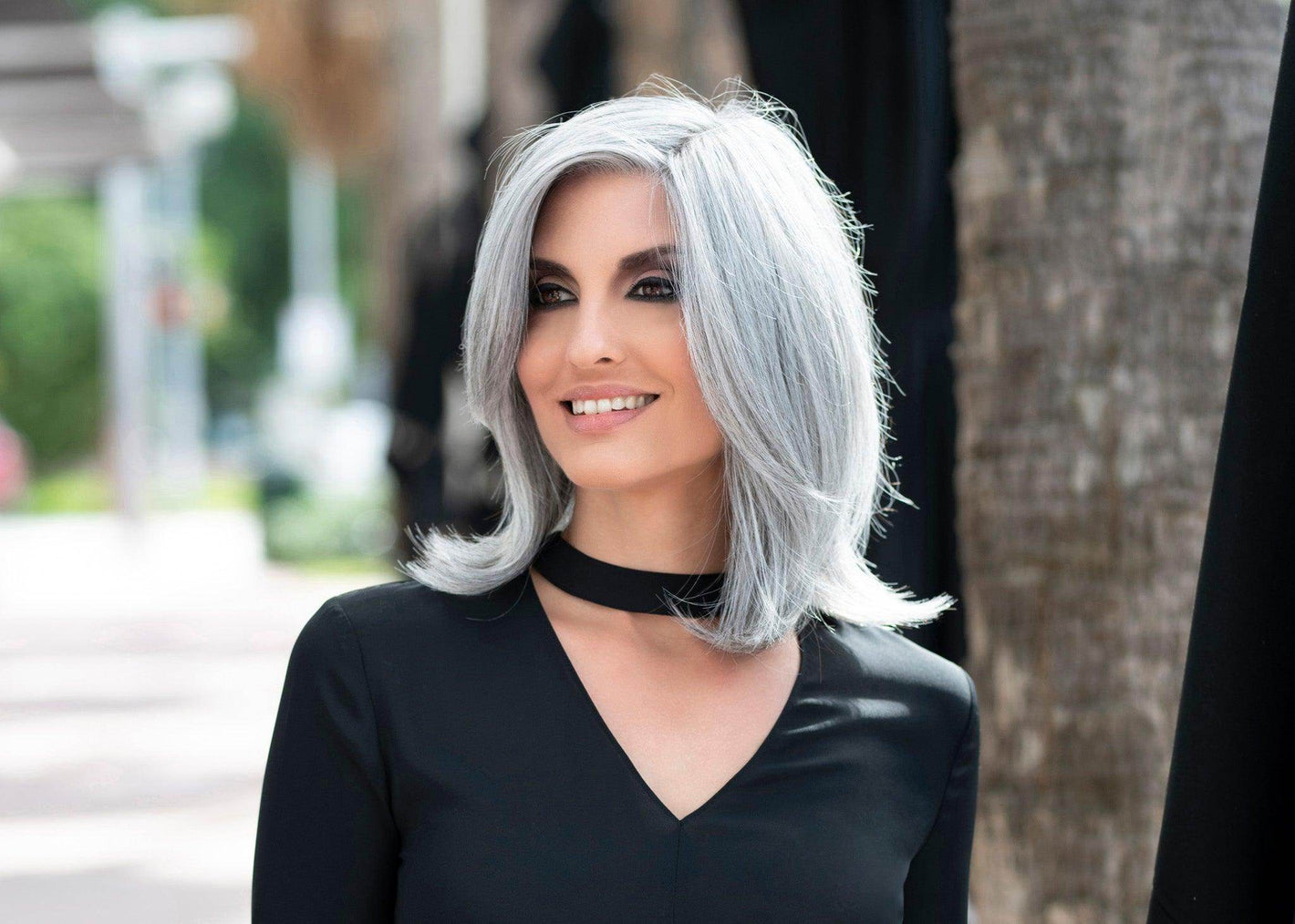 Zoey Human Synthetic Blend Lace Front Mono Top Hand tied Wig - Image Maker Wigs Online