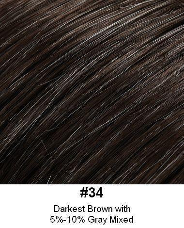 Long Human Hair Topper 6"x5" base 12" length by Look of Love - Buy Wigs USA