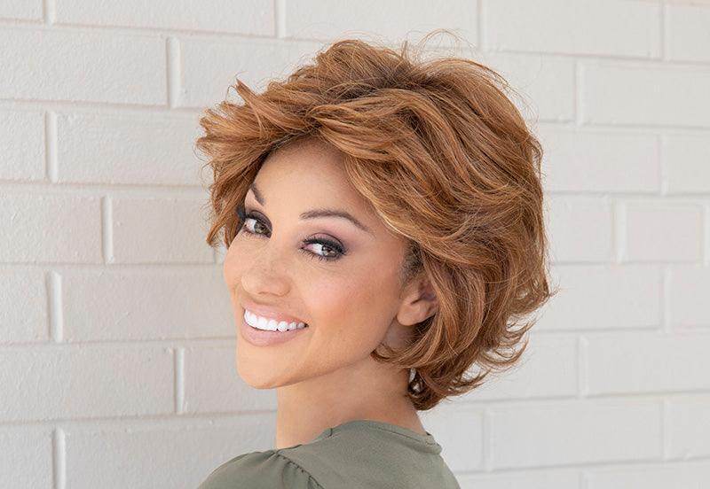 Kylie - EnvyHair Human Hair Synthetic Blend Mono Top Wig by Envy - Image Maker Wigs Online