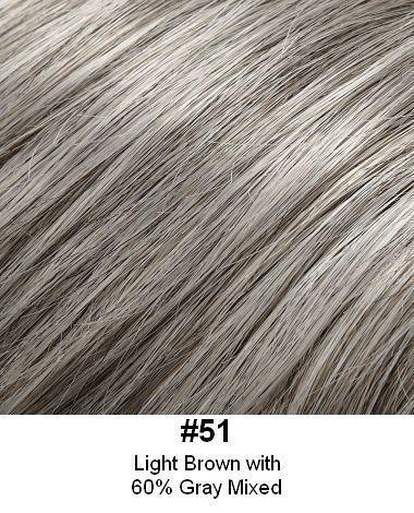 Long Human Hair Topper 6"x5" base 12" length by Look of Love - Buy Wigs USA