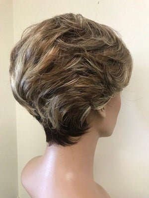 STYLE# 600-S Wig, capless base, mono top, illusion front hairline; futura fiber hair, pre-styled, $378.00 - Buy Wigs USA