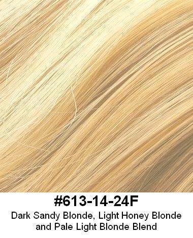 Long Human Hair Topper 6"x5" base 12" length by Look of Love - Buy Wigs USA