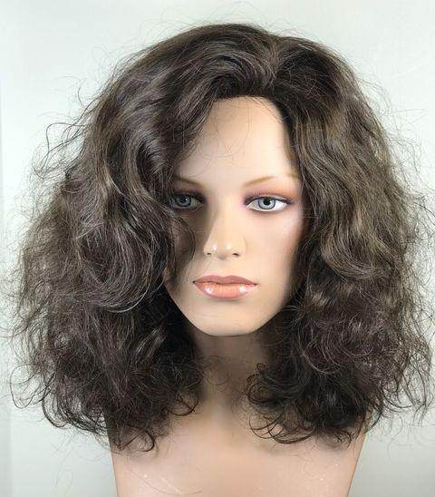 “Cheyenne” Luxurious “S” Wave Curl Human/Synthetic Blend Full Wig - Image Maker Wigs Online