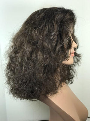 “Cheyenne” Luxurious “S” Wave Curl Human/Synthetic Blend Full Wig - Buy Wigs USA