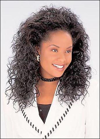 “Cheyenne” Luxurious “S” Wave Curl Human/Synthetic Blend Full Wig - Buy Wigs USA