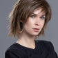 Anima | Mini Lace Front Mono Crown Heat-Friendly Synthetic Wig by Ellen Wille | Edgy Beach Waves, Blunt Fringe, Petite Average Fit - Buy Wigs USA