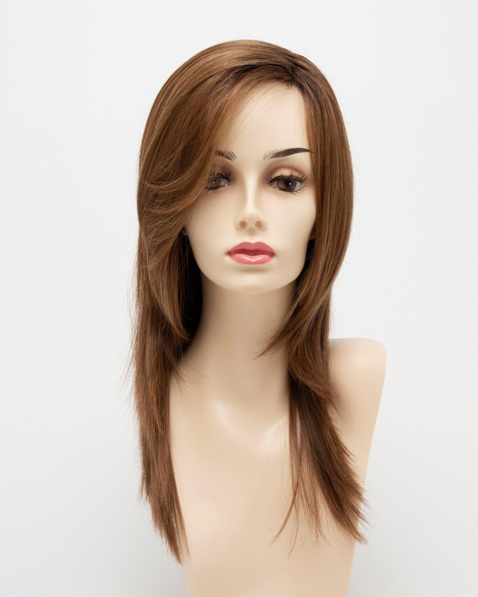 Ava | EnvyHair 30/70 Human Hair Synthetic Mono Part Lace Front Wig by Envy Alan Eaton | Sleek & Alluring Style, Heat-Friendly Versatility - Buy Wigs USA