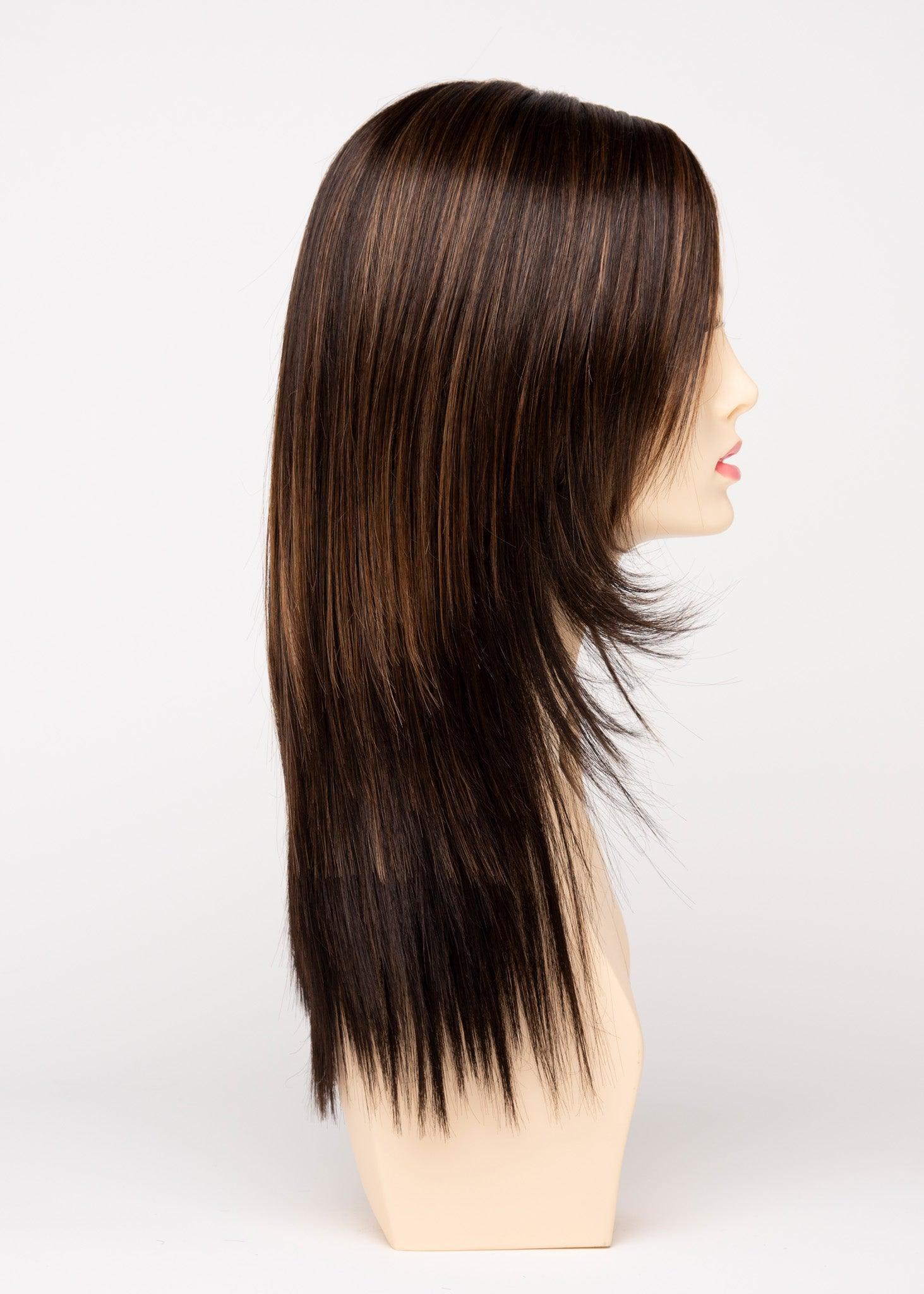 Ava | EnvyHair 30/70 Human Hair Synthetic Mono Part Lace Front Wig by Envy Alan Eaton | Sleek & Alluring Style, Heat-Friendly Versatility - Buy Wigs USA