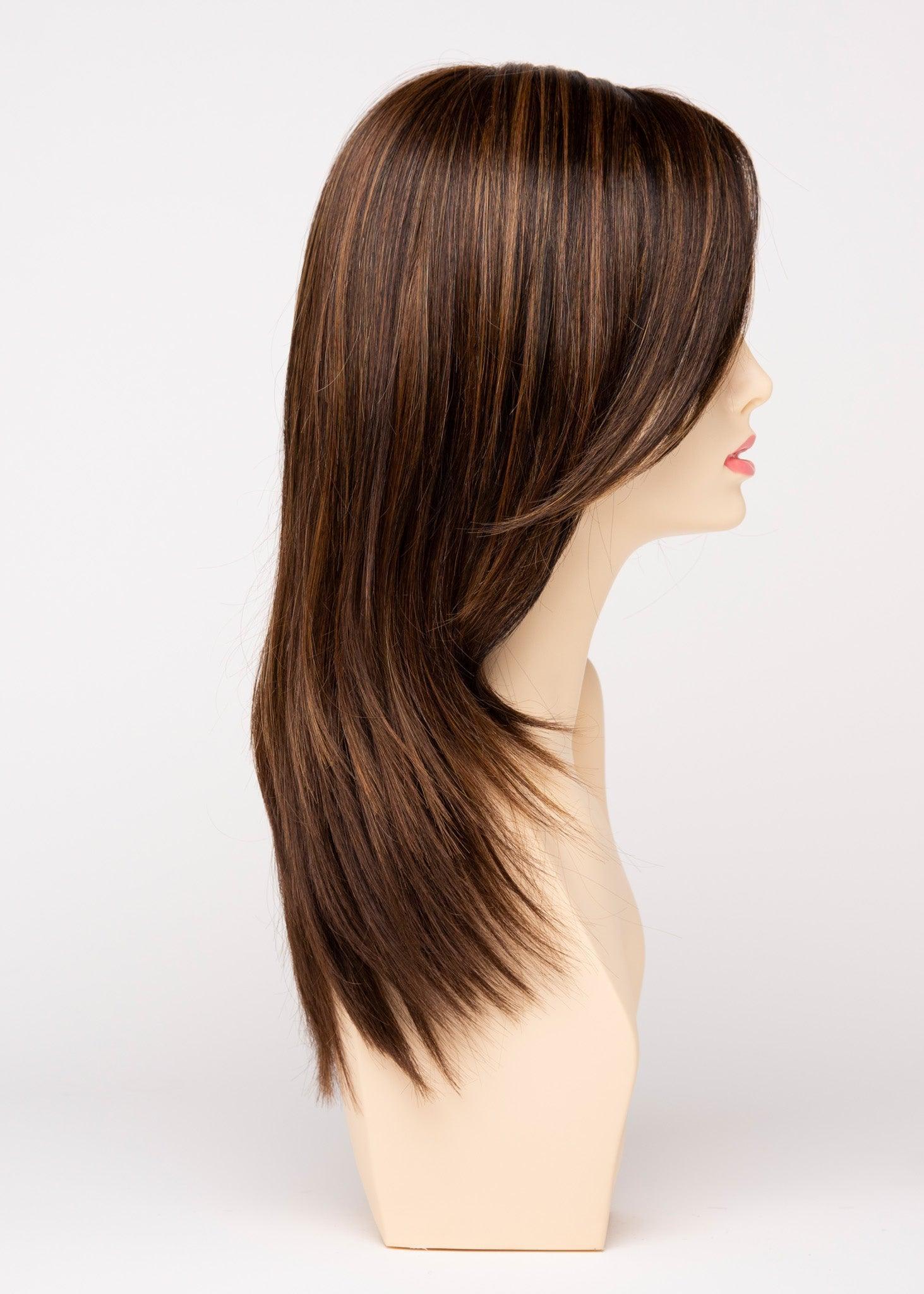 Ava | EnvyHair 30/70 Human Hair Synthetic Mono Part Lace Front Wig by Envy Alan Eaton | Sleek & Alluring Style, Heat-Friendly Versatility - Buy Wigs USA