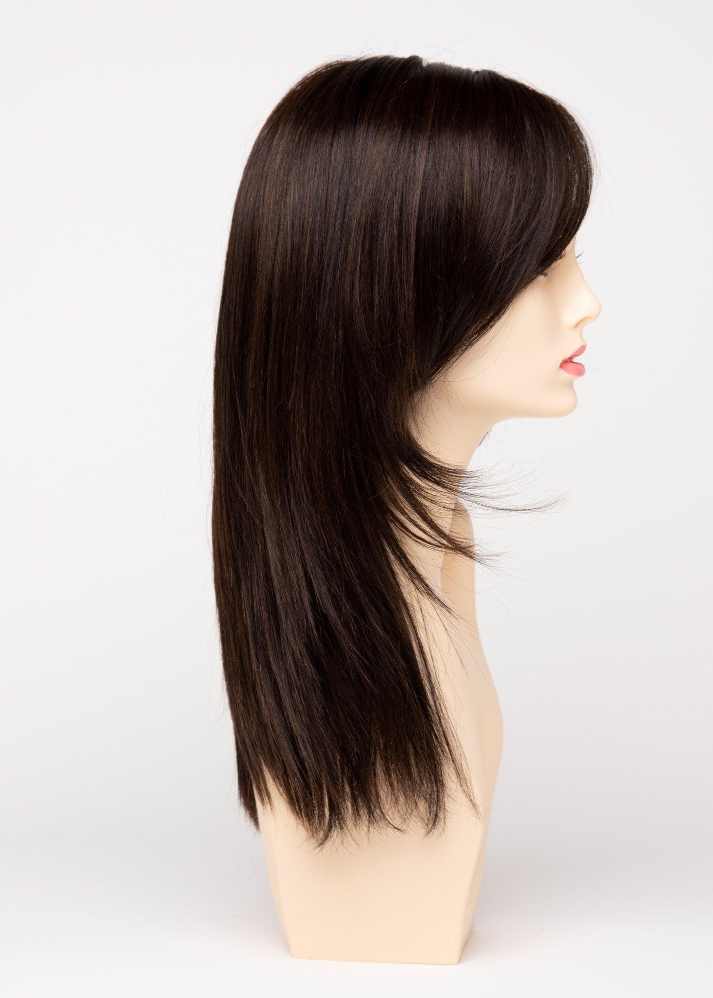 Ava | EnvyHair 30/70 Human Hair Synthetic Mono Part Lace Front Wig by Envy Alan Eaton | Sleek & Alluring Style, Heat-Friendly Versatility - Buy Wigs USA