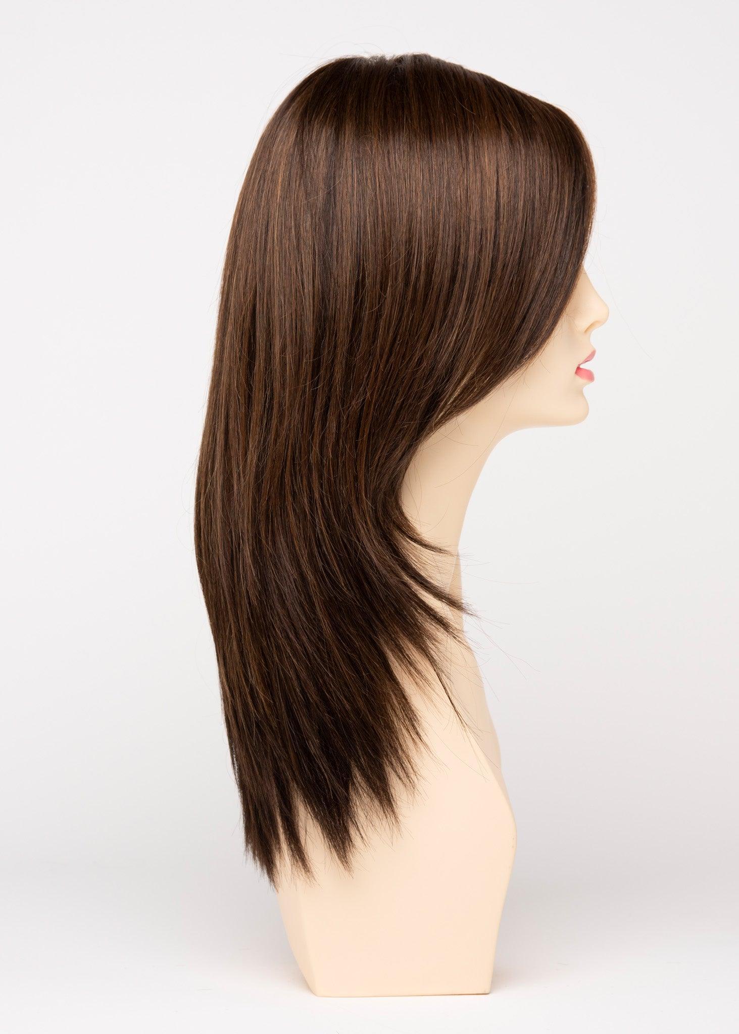 Ava | EnvyHair 30/70 Human Hair Synthetic Mono Part Lace Front Wig by Envy Alan Eaton | Sleek & Alluring Style, Heat-Friendly Versatility - Buy Wigs USA