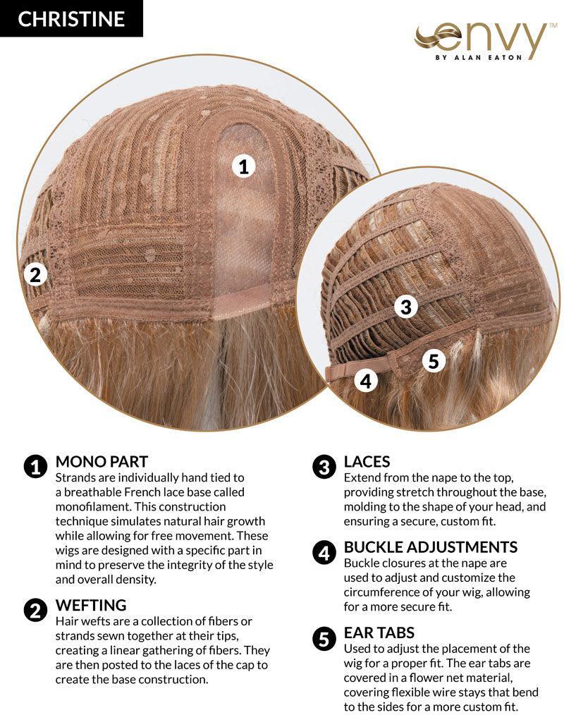 CHRISTINE | Mono Part | Ready to Wear | Synthetic Wig | Envy | Alan Eaton - Buy Wigs USA