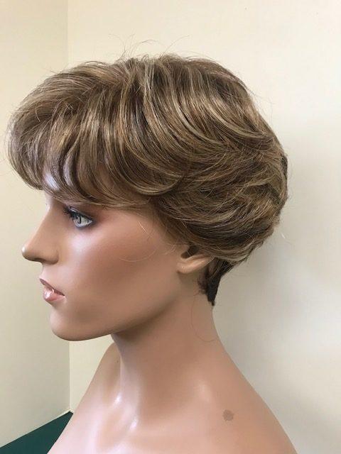 STYLE# 600-S Wig, capless base, mono top, illusion front hairline; futura fiber hair, pre-styled, $378.00 - Buy Wigs USA