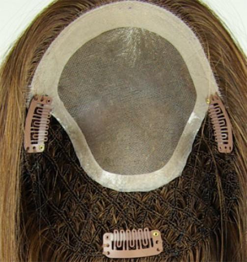 Long Human Hair Topper 6"x5" base 12" length by Look of Love - Buy Wigs USA