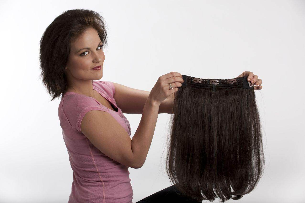 Human hair temple-temple wrap-a-round Addition Extension Style HBT-11×16 H - Image Maker Wigs Online