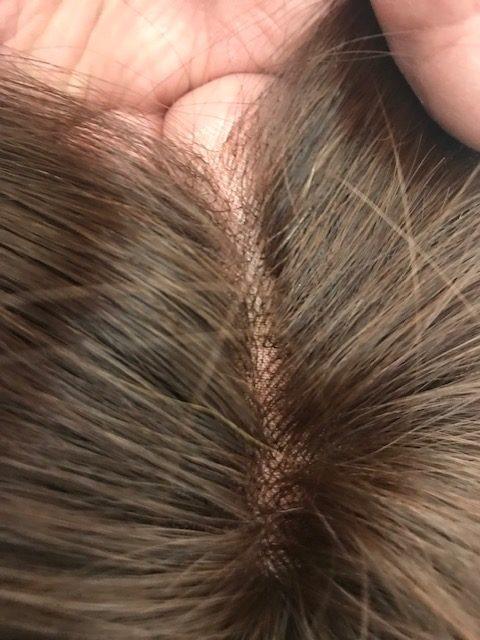 Human hair topper 8" Long 6"x6" base by Look of Love - Buy Wigs USA