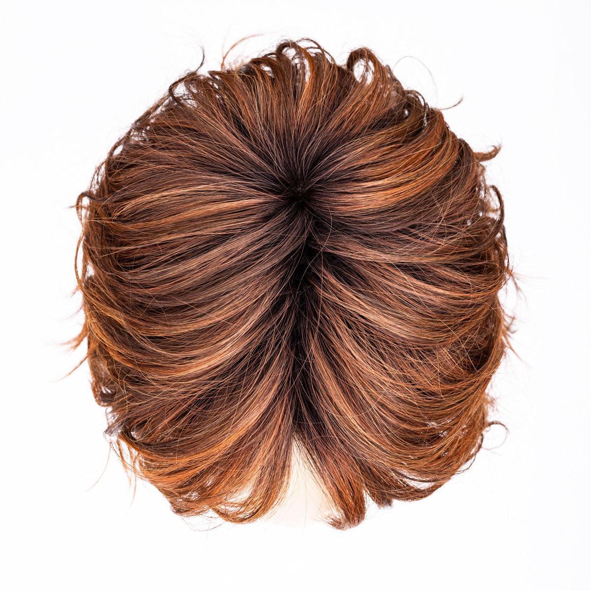 Anima | Mini Lace Front Mono Crown Heat-Friendly Synthetic Wig by Ellen Wille | Edgy Beach Waves, Blunt Fringe, Petite Average Fit - Buy Wigs USA