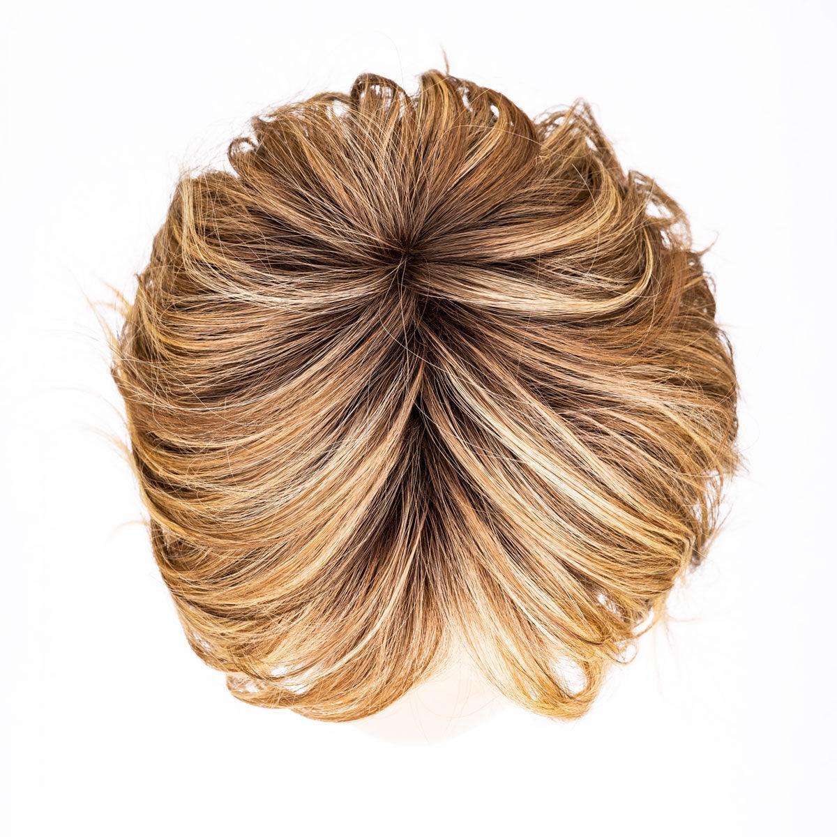 Anima | Mini Lace Front Mono Crown Heat-Friendly Synthetic Wig by Ellen Wille | Edgy Beach Waves, Blunt Fringe, Petite Average Fit - Buy Wigs USA