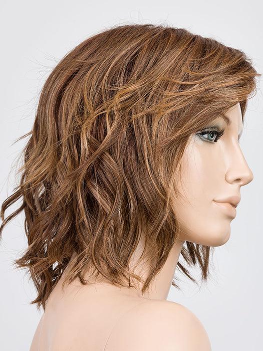 Anima | Mini Lace Front Mono Crown Heat-Friendly Synthetic Wig by Ellen Wille | Edgy Beach Waves, Blunt Fringe, Petite Average Fit - Buy Wigs USA
