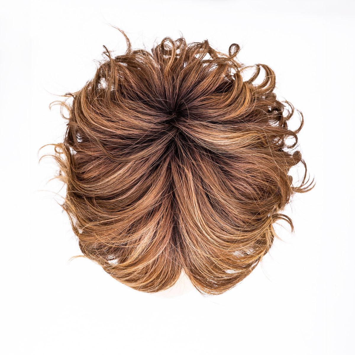Anima | Mini Lace Front Mono Crown Heat-Friendly Synthetic Wig by Ellen Wille | Edgy Beach Waves, Blunt Fringe, Petite Average Fit - Buy Wigs USA