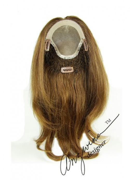 Long Human Hair Topper 6"x5" base 12" length by Look of Love - Buy Wigs USA