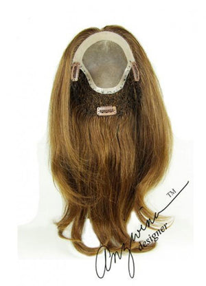 Long Human Hair Topper 6"x5" base 12" length by Look of Love - Buy Wigs USA