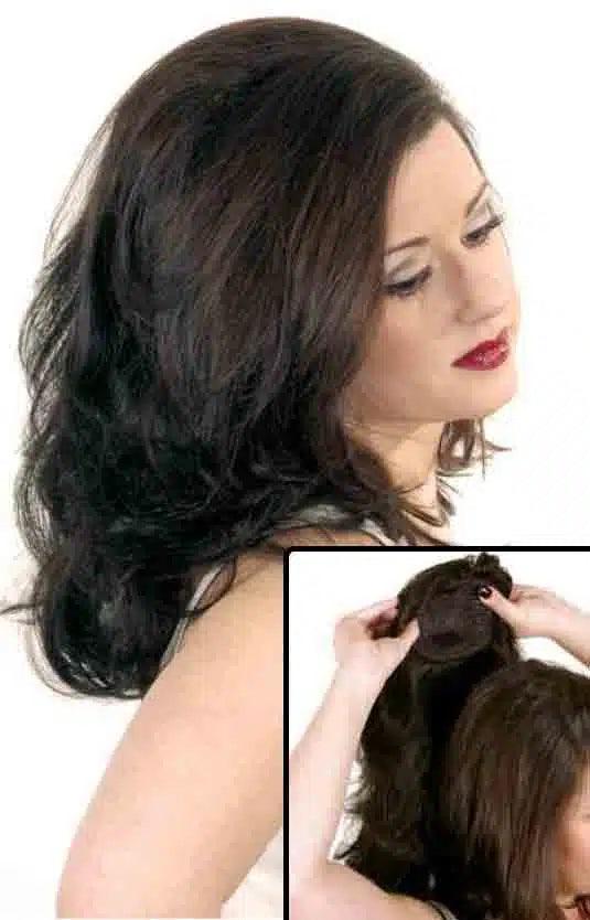 Style 218- Hair Extension Addition 5"x 4.25" base 9-14" long - Buy Wigs USA