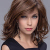 Alive | Mini Lace Front Mono Part | Synthetic Wig | Ellen Wille | Petite Average - CHOCOLATE ROOTED 830.6 | Medium to Dark Brown Base with Light Reddish Brown Highlights and Dark Roots