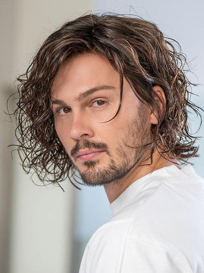 Brian | Men's Heat Friendly Mono Part Lace Front Synthetic Wig | Ellen Wille | Average Large - Buy Wigs USA