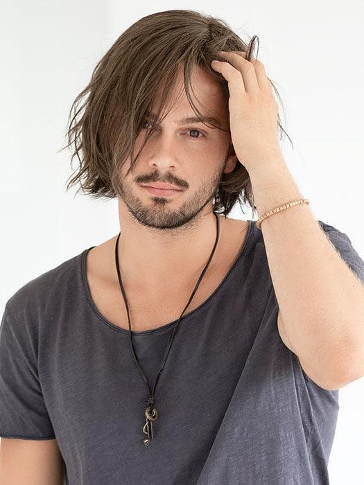 Brian | Men's Heat Friendly Mono Part Lace Front Synthetic Wig | Ellen Wille | Average Large - Buy Wigs USA