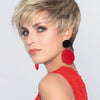 Point Wig by Ellen Wille – Edgy Asymmetrical Cut, Mono Crown, Lightweight Synthetic | Buy at BuyWigsUSA - POINT by ELLEN WILLE in SAND MULTI ROOTED 24.14.12 | Lightest Brown and Medium Ash Blonde Blend with Light Brown Roots